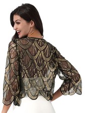 Women Shiny Sequins Vintage