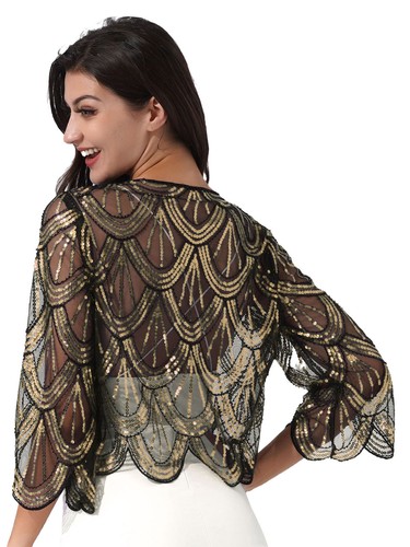 Women shiny sequins vintage - shiny,