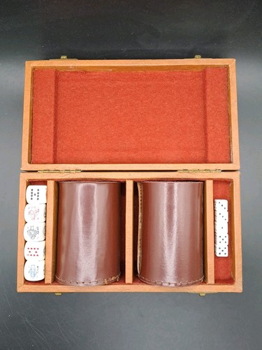 Vintage poker dice with - vintage,