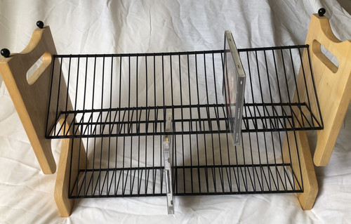 Holder rack storage metal - cd,
