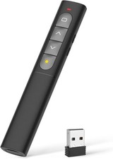Powerpoint Presentation Clicker, Wireless Remote with Hyperlink, Volume Control