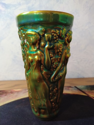 Zsolnay vase eosin glazed - zsolnay,
