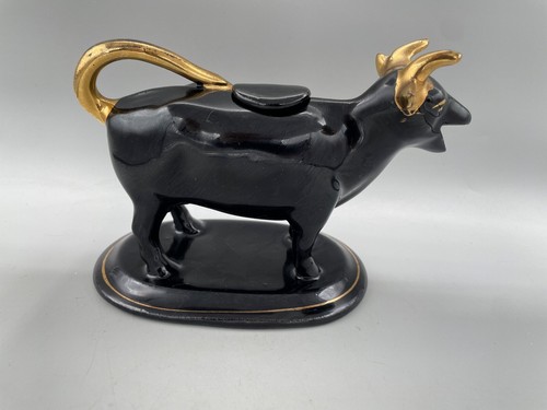 Antique jackfield cow - antique,