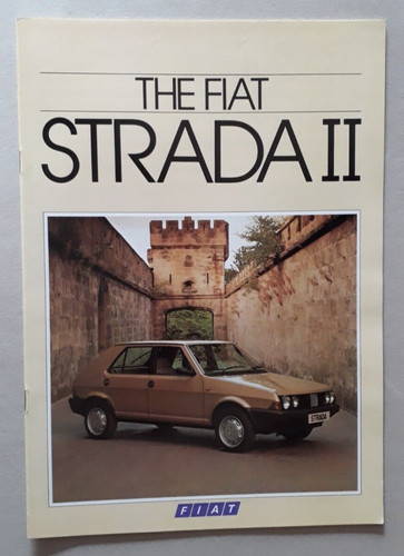 Fiat strada brochure 1984 - strada,