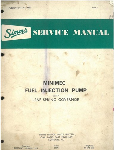 Simms minimec fuel - simms,