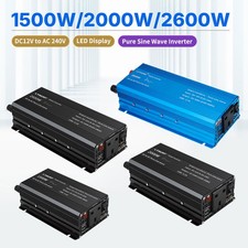 500W 1000W 1500W 3000W 12V/24V to 240V Pure Sine Wave Power Inverter Converter