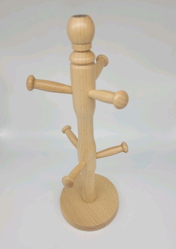 Wooden mug tree holder - holder, 6
