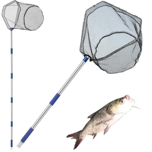 Fishing net with handle - with,