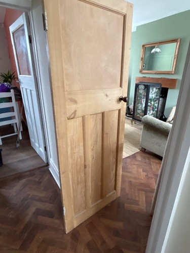 Stripped 1930s door with