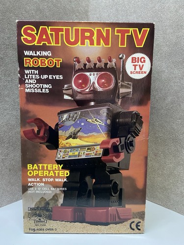 Rare vintage boxed saturn - rare, 13"