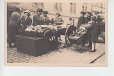 RPPC 1930's scene at market