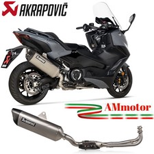 Complete Exhaust Akrapovic Yamaha T-Max 560 2023 Motorcycle Racing Line Titanium