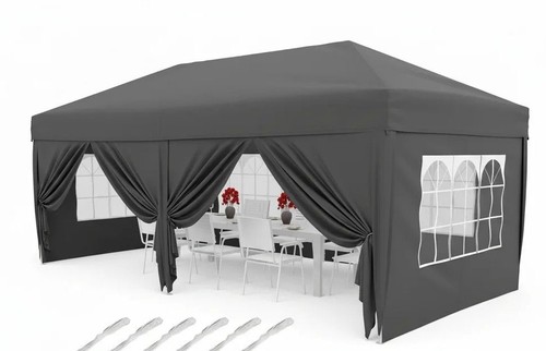 Garvee pop gazebo 3x6m - gazebo, grey