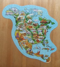 WADDINGTONS SHAPED JIG-MAP