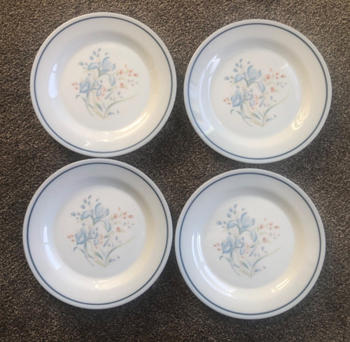 Pyrex blue iris - blue, plates