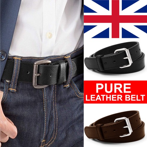 Mens leather belts genuine - belts,