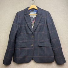 JOULES Tweed Jacket UK 12 Navy