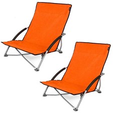 2 x Low Folding Camping Beach