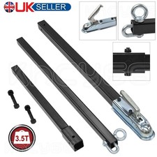 KHCY 3.5Ton Recovery Tow Pole Ridged Towing Bar 2.6 Metre 3PC Heavy Duty Car Van