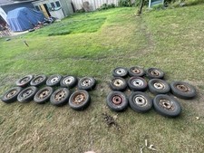 Classic Mini Spare Wheels / Trailer Wheels 12” And 10” Job Lot