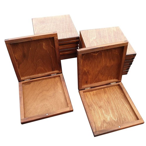 Wooden box set 10 in - set, 10,