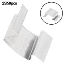 25 Pack Stainless Steel Greenhouse Glass Clips for Secure Plant Support