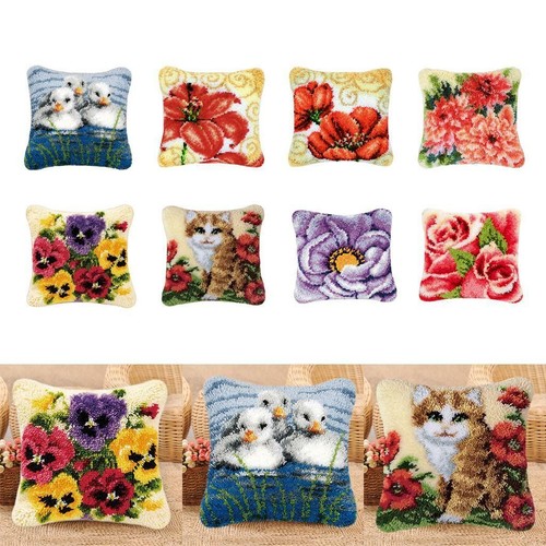 Diy latch hook pillow kit - latch,