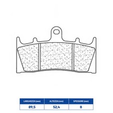 Sintered Front Brake Pads For Kawasaki 1200 ZRX 2001-2004