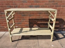 Wooden Greenhouse Staging shelving potting bench - Very Solid - Various sizes