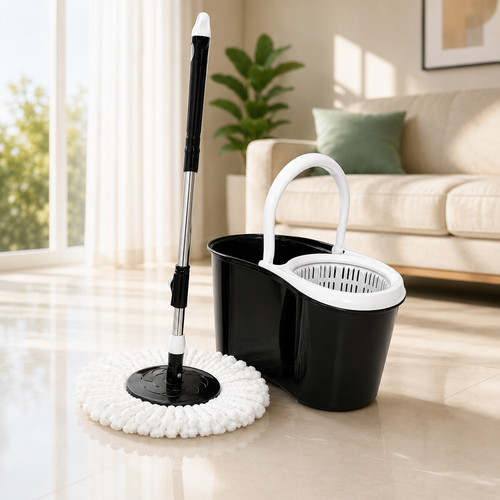 Spin mop 360 bucket set - mop,