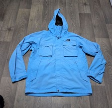 The North Face ' Hyvent Ski Hooded Waterproof ' Jacket - Mens Large - Blue