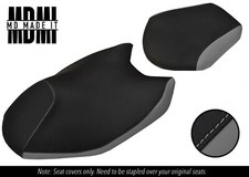 FITS YAMAHA AEROX YQ 50 14-16 CUSTOM VINYL SEAT COVER SET BLACK & GREY