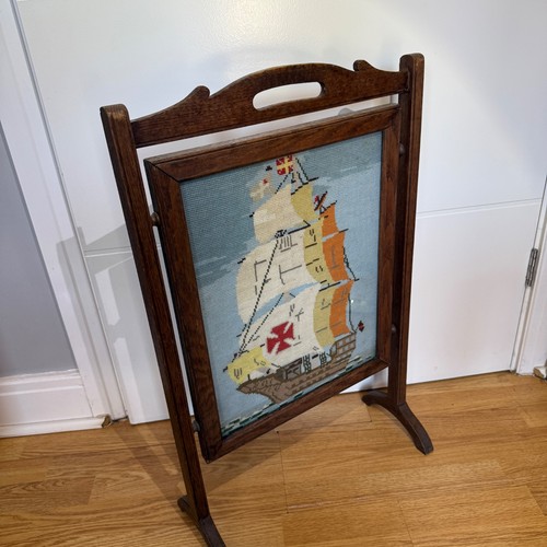 Vintage arts crafts oak fire - arts,