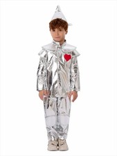 Kids Cosplay Tin Man Costume Iron Man Wizard of Oz Boys Girls Outfit