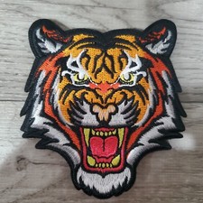 EMBROIDERED TIGER Tactical Morale Patch Hook and Loop