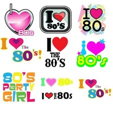 I Love The 80s Vintage DTFDiva Iron On Heat Polyester TShirt Transfer 6021734 ®