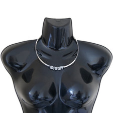 Solid 'SISSY' Neck Band Necklace Jewellery Jewelry for Gay Wimp Puff Slut Fetish