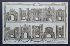 Antique 1786 print - City