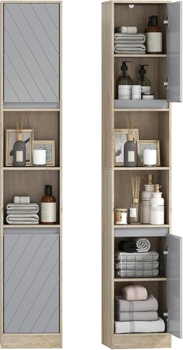 Tall bathroom cabinet - cabinet, slim