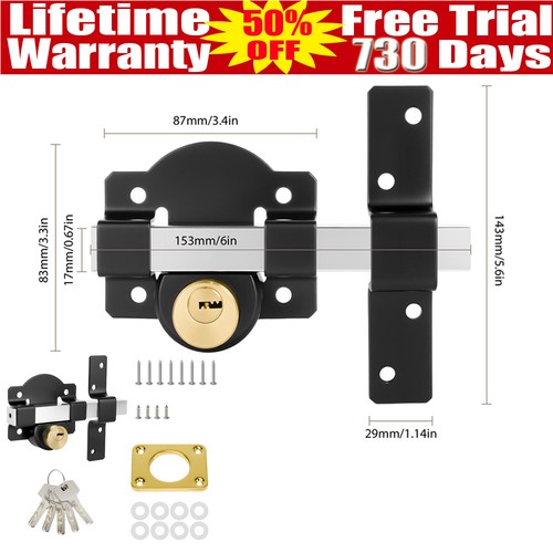 2026 upgraded gate lock garden - gate,