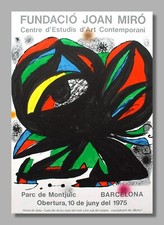 Joan Miro - Fundació Joan Miró - Barcelona 1975 - Original Exhibition Poster