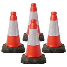 4 PACK RED TRAFFIC CONES  -