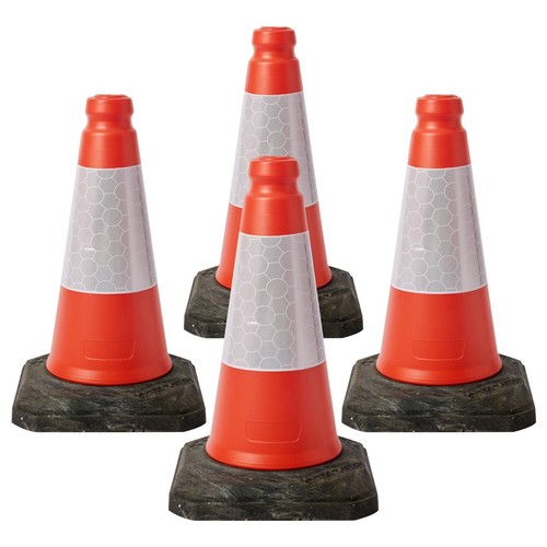 Pack red traffic cones - cones,