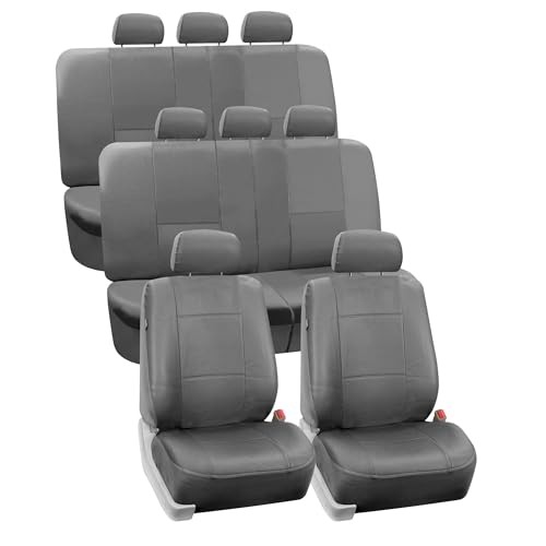 Seat covers leather 3 row - pu,