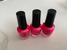 w7 nail  polish x3 fuschia