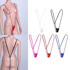 UK Womens Sexy Sling Shot Sheer Micro Bikini Lingerie G-String Thongs Underwear