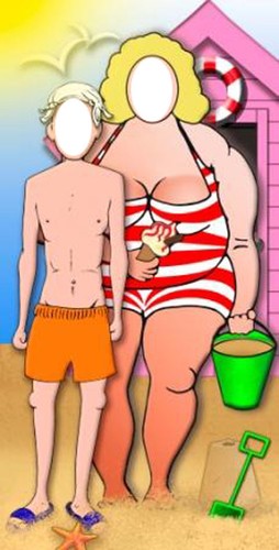 Sea side couple - side,