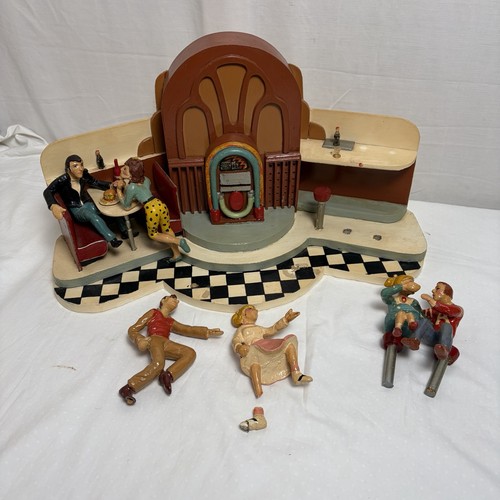 Vintage 1950s diner with - vintage,