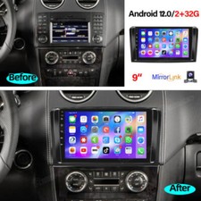32GB Android 13 Car Radio GPS Navi Wifi For Mercedes ML/GL-Class W164 X164 + Cam