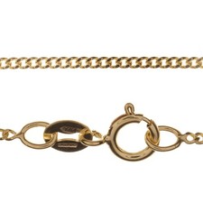 9 ct Gold Chain Necklace Curb Link - 1.2mm - 9 Carat - Choose your size